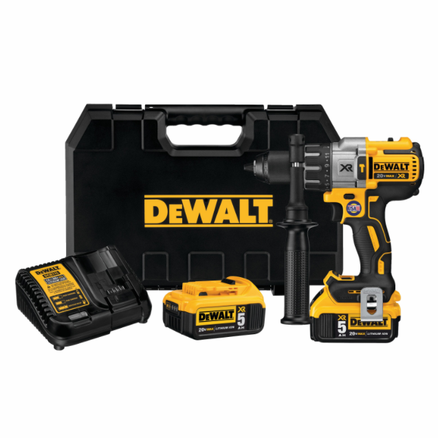 DeWalt 20v Brushless Cordless 3-Speed Hammer Drill/Driver Kit